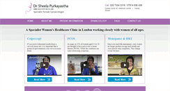 Desktop Screenshot of femalegynaecologistlondon.co.uk